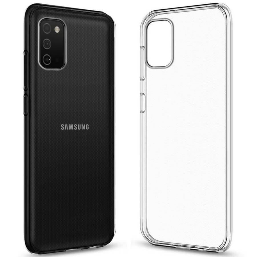 Силиконовый чехол для Samsung A03s прозрачный