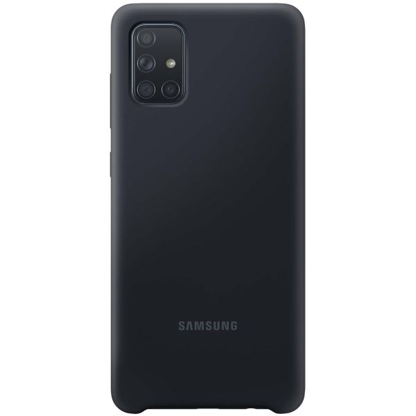 Чехол (клип-кейс) Samsung для Samsung Galaxy A71 Silicone Cover Черный_1