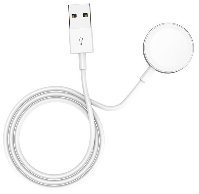 Магнитная зарядка hoco. Беспроводная сетевая зарядка hoco cw16. бзу hoco cw16 wireless для iwatch белый.
