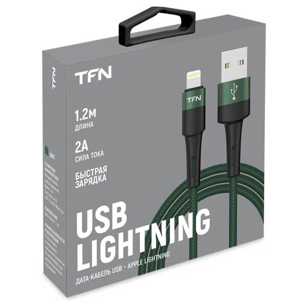 TFN кабель 8pin Envy 1.2m нейлон green_2