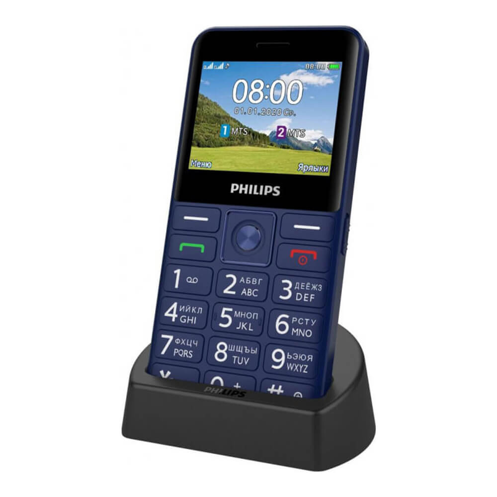 Мобильный телефон Philips Xenium E207 синий_0