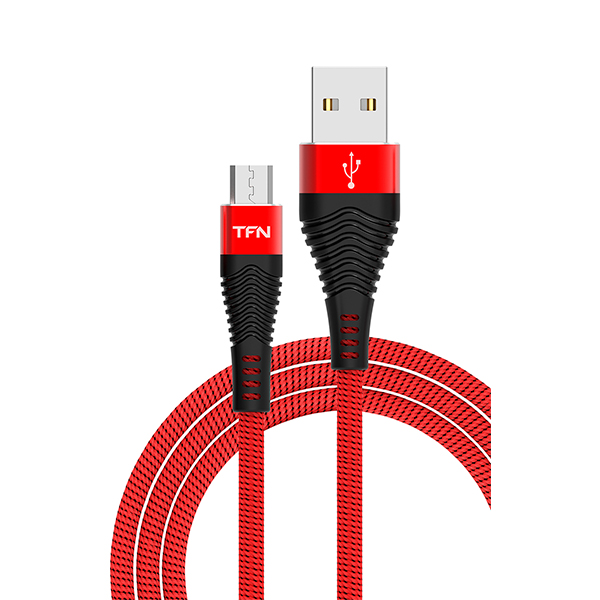 TFN кабель microUSB forza 1.0m red-black_0