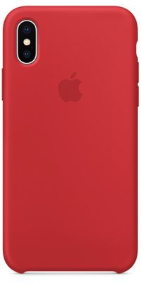Чехол для iPhone Apple iPhone X Silicone Case Red_0