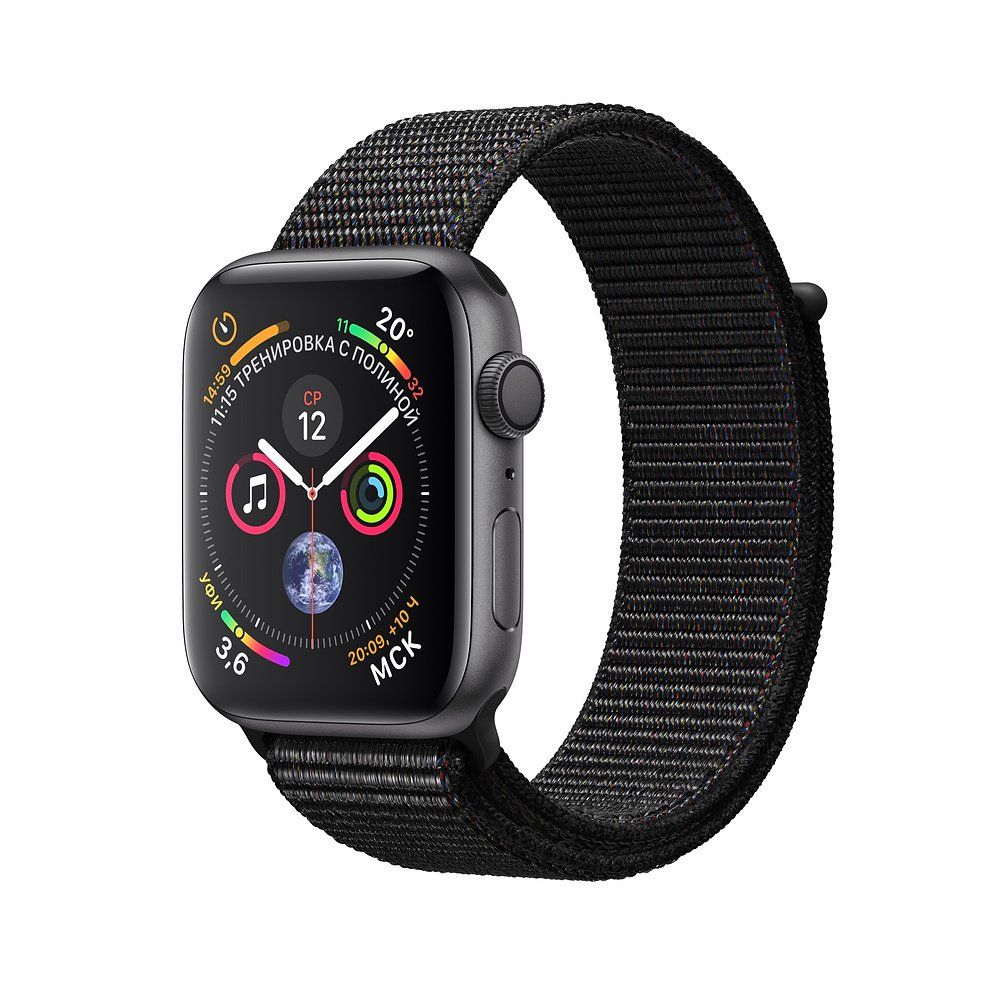 Смарт-часы Apple Watch S4 40mm Space Gray /Sport Black Loop_2
