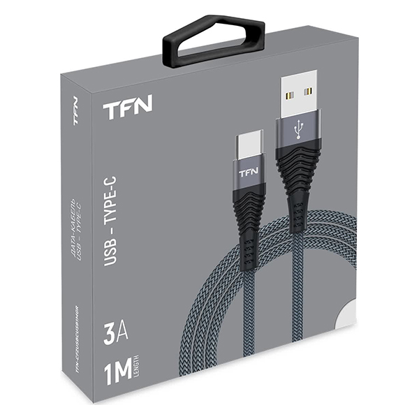 TFN кабель TypeC forza 1.0m graphite_1