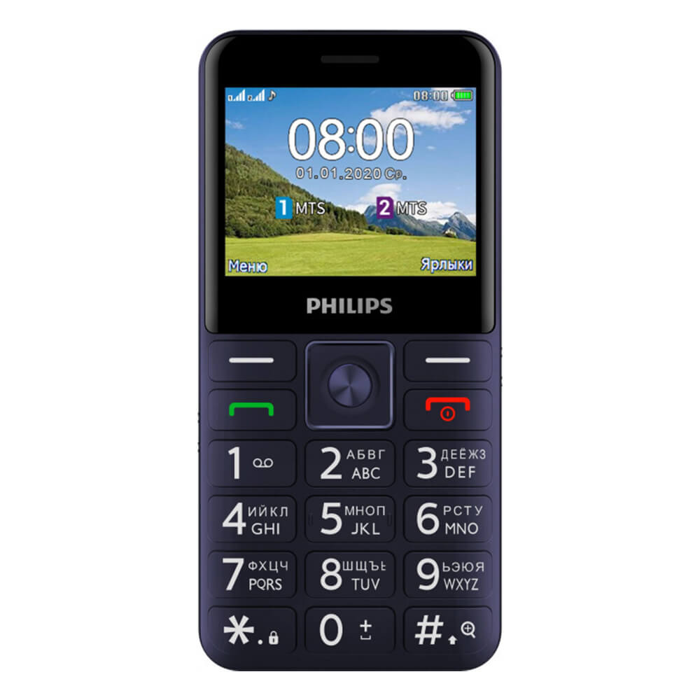 Мобильный телефон Philips Xenium E207 синий_2