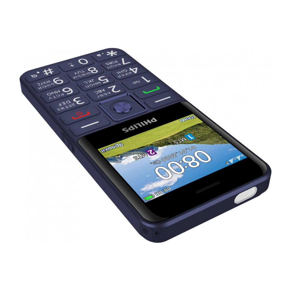 Мобильный телефон Philips Xenium E207 синий_3