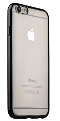 Силиконовый чехол с окантовкой для iPhone 6(black) _0
