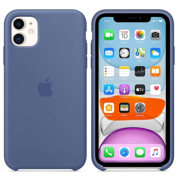 Чехол для iPhone Apple iPhone 11 Silicone Case (Linen Blue)_1