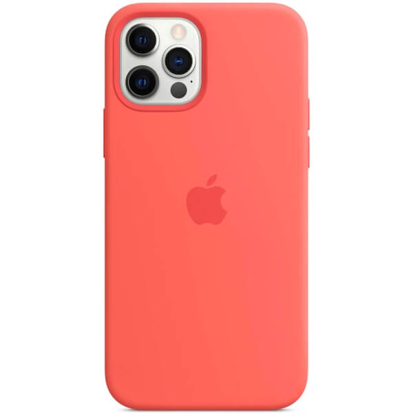Силиконовая накладка with MagSafe (Silicone Case) для Apple iPhone 12 (6.1) Pink Citrus_1