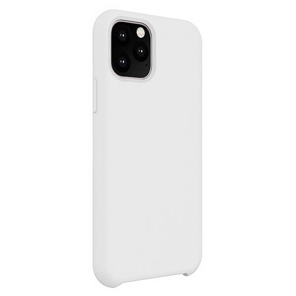 Силиконовая накладка без логотипа (Silicone Case) для Apple iPhone 12 (6.7) белый_0