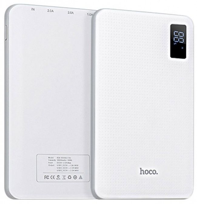 Внешний аккумулятор HOCO B24 BeiTan 30000mAh (White)_0