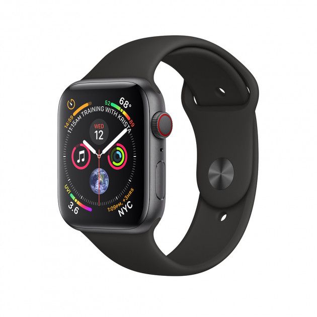 Смарт-часы Apple Watch S4 44mm Space Gray / Black Sport_2