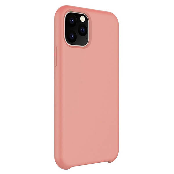 Силиконовая накладка без логотипа (Silicone Case) для Apple iPhone 12 (6.7) светло-розовый_0