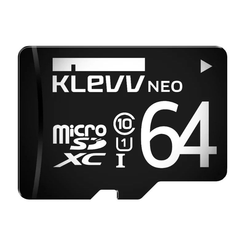 Карта памяти MicroSDXC KLEVV NEO 64 ГБ cl10 U1 c адапт ером_0