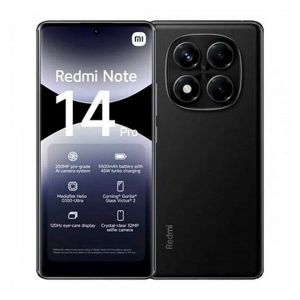 Смартфон Xiaomi Redmi Note 14 Pro 12/256Гб Черный_0