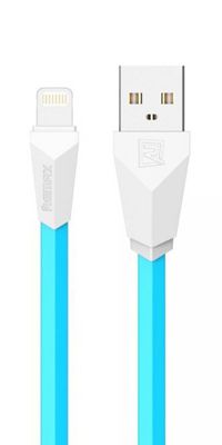 Дата-кабель USB Remax для Apple Lightning 8-pin Alien RC-030i White Blue_0