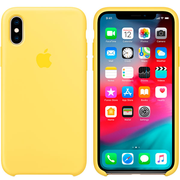 Чехол для iPhone Apple iPhone Xs Silicone Case (Canary Yellow)_1