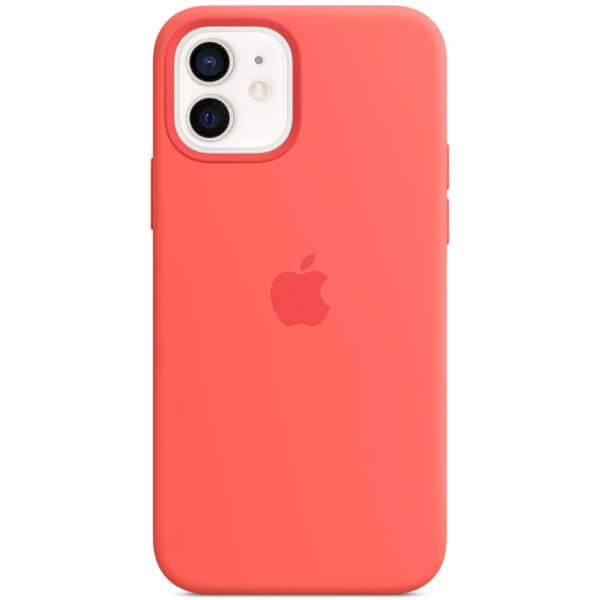 Силиконовая накладка with MagSafe (Silicone Case) для Apple iPhone 12 (6.1) Pink Citrus_0