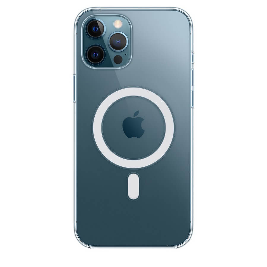 Силиконовая накладка с Magsafe для Apple iPhone 13 (6.1) прозрачный_0