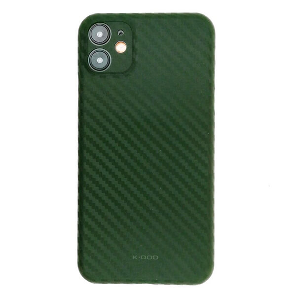 Накладка для Apple iPhone 12 mini K-Doo Air Carbon Green под карбон_0