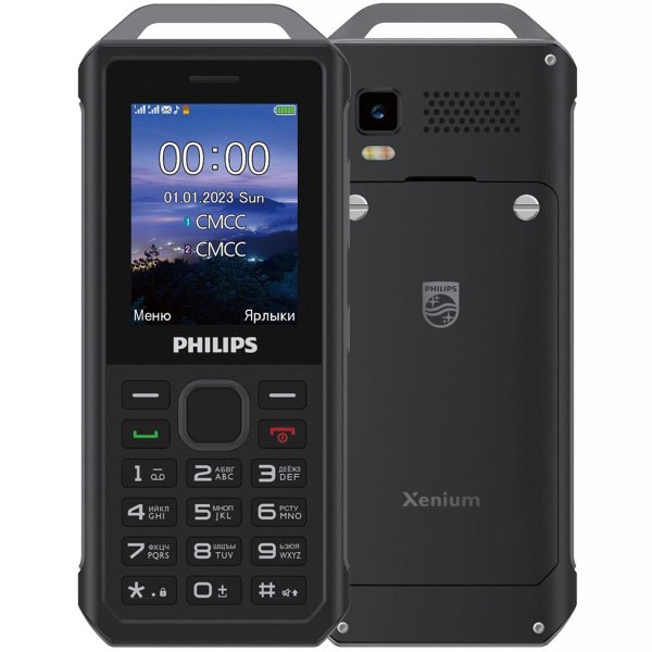 Мобильный телефон Philips Xenium E2317 Темно-серый_0