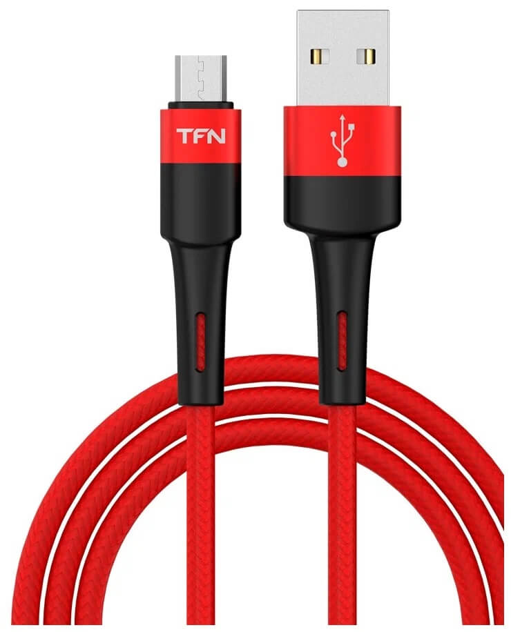 TFN кабель microUSB Envy 1.2m нейлон red_0
