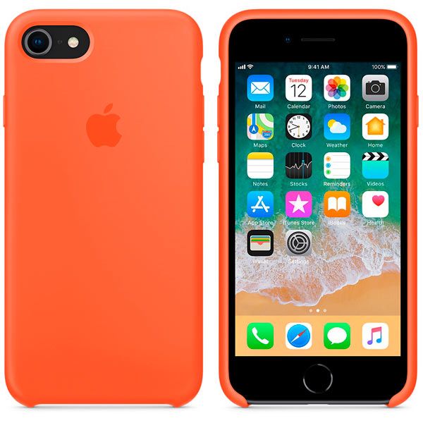 Чехол для iPhone Apple iPhone 8/7 Silicone Case Spicy Orange_2