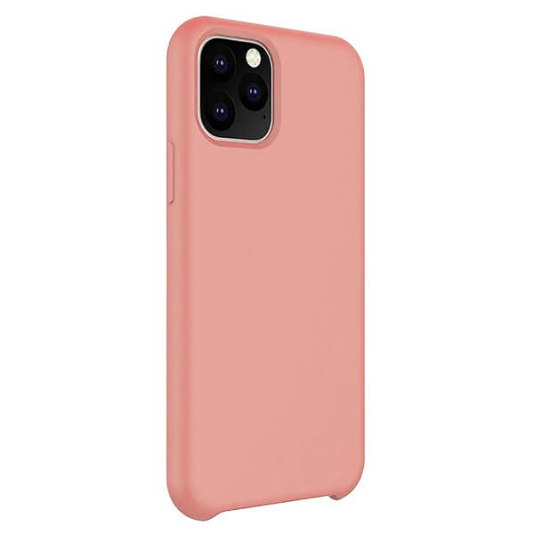 Силиконовая накладка без логотипа (Silicone Case) для Apple iPhone 12 (5.4) светло-розовый_0