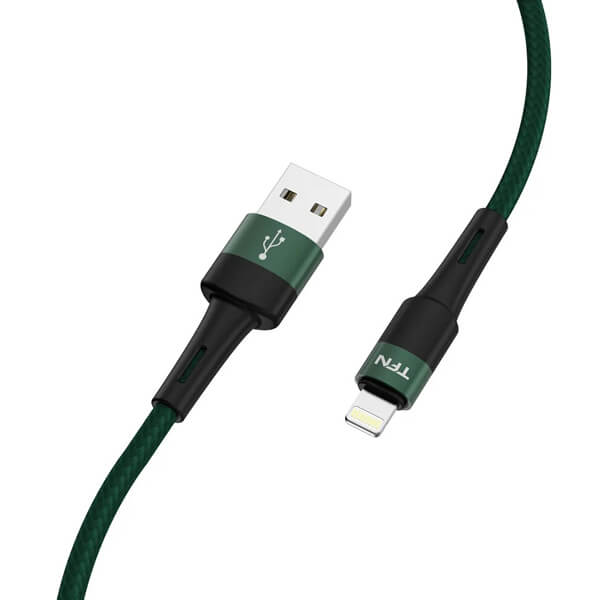 TFN кабель 8pin Envy 1.2m нейлон green_1
