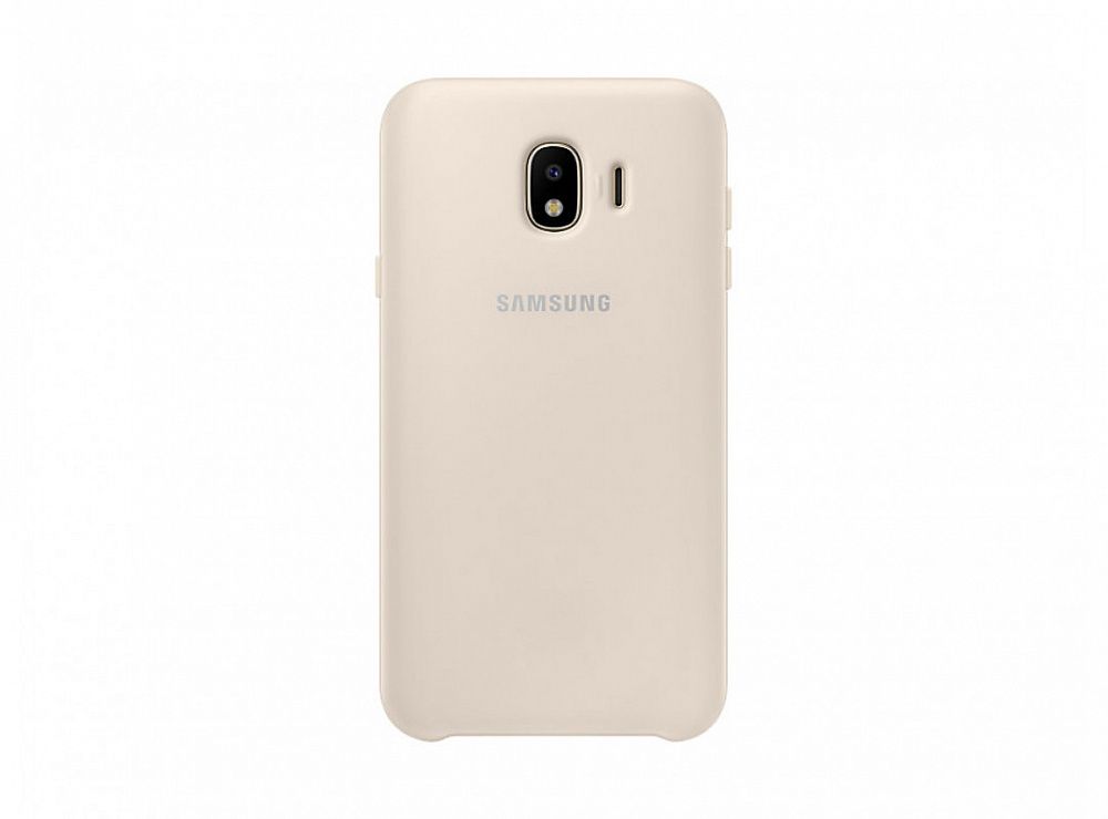 Чехол (клип-кейс) Samsung для Samsung Galaxy J4 (2018) Dual Layer Cover золотой_0